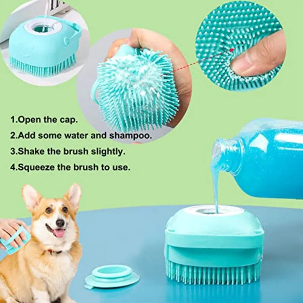 2-In-1 Dog Bath Brush